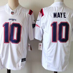 Drake Maye White Jersey Stitched For Men Youth